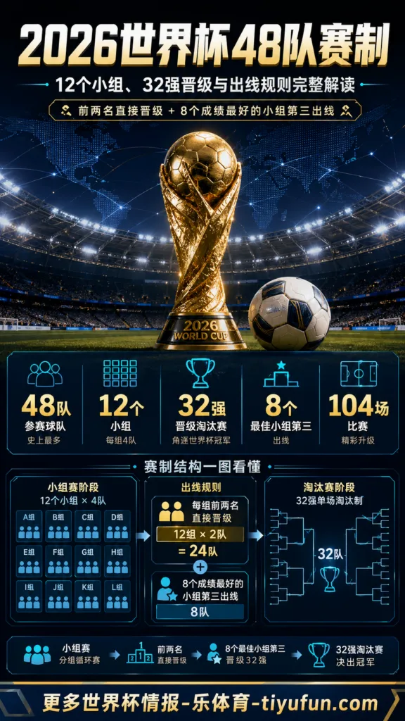 2026世界杯48队赛制：12个小组、32强晋级与出线规则完整解读