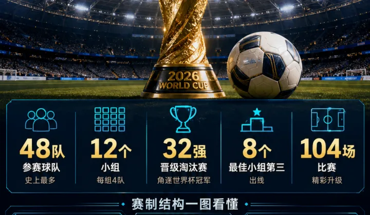2026世界杯48队赛制：12个小组、32强晋级与出线规则完整解读
