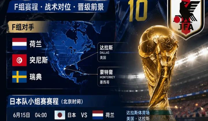 2026世界杯日本队出线形势分析：F组赛程、战术对位与晋级压力拆解