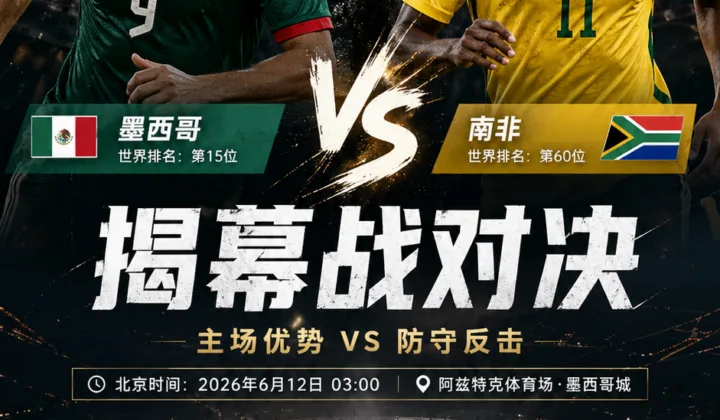 墨西哥vs南非前瞻：揭幕战节奏与主场优势分析