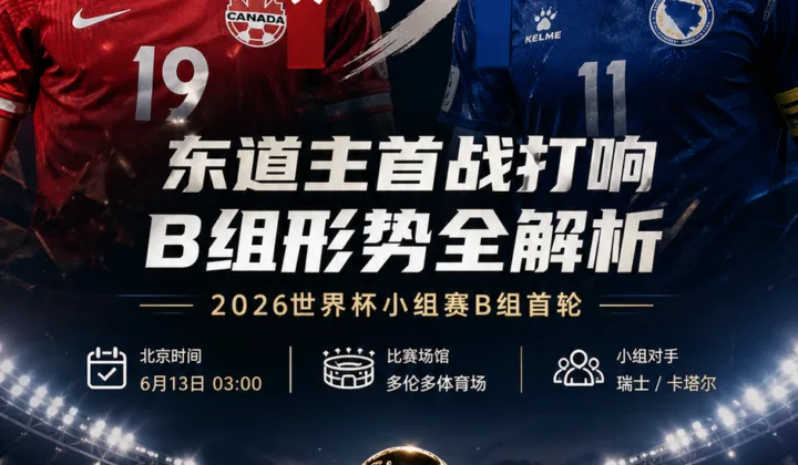加拿大 vs 波黑前瞻：东道主高压开局与B组出线压力分析