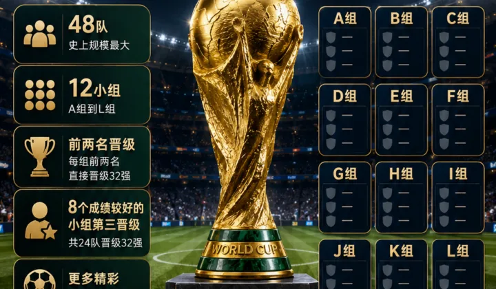 2026世界杯A组到L组看点速览：48队赛制下的小组压力与出线规则
