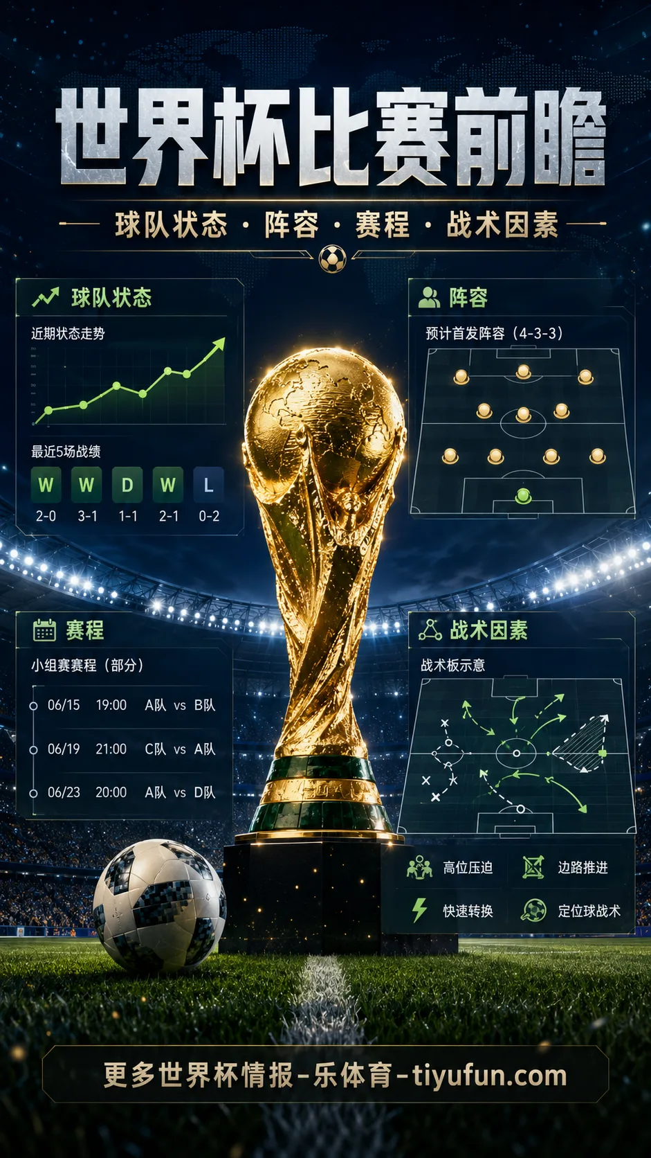 2026世界杯比赛前瞻怎么看：球队状态、阵容、赛程和战术因素拆解