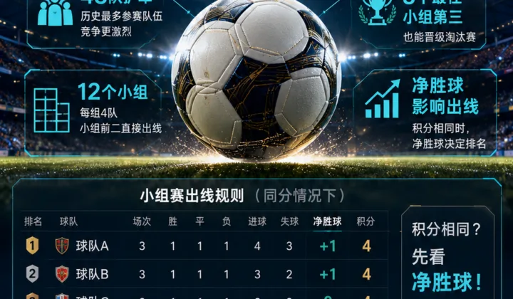 2026世界杯净胜球为什么重要：48队赛制下的小组出线隐藏关键