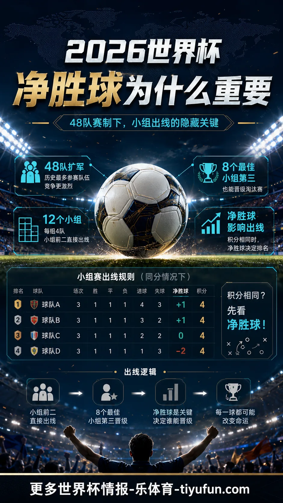 2026世界杯净胜球为什么重要：48队赛制下的小组出线隐藏关键