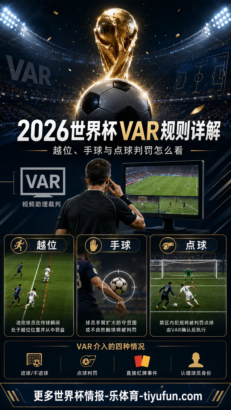 2026世界杯VAR规则详解：越位手球点球判罚怎么看