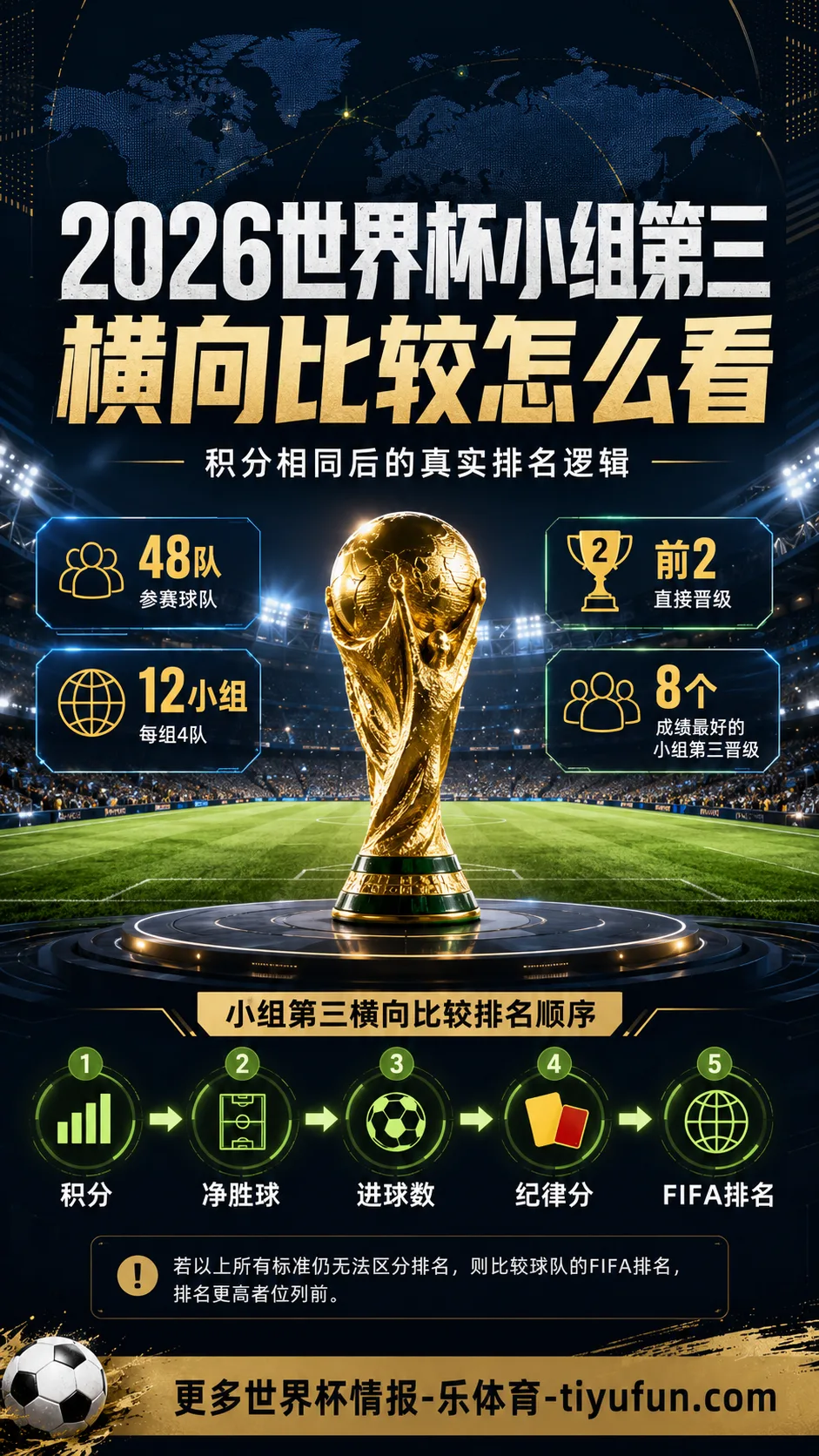 2026世界杯小组第三横向比较：48队赛制下的真实排名逻辑
