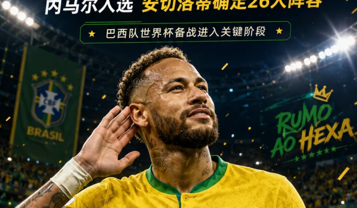 巴西公布2026世界杯名单：内马尔入选，安切洛蒂确定26人阵容