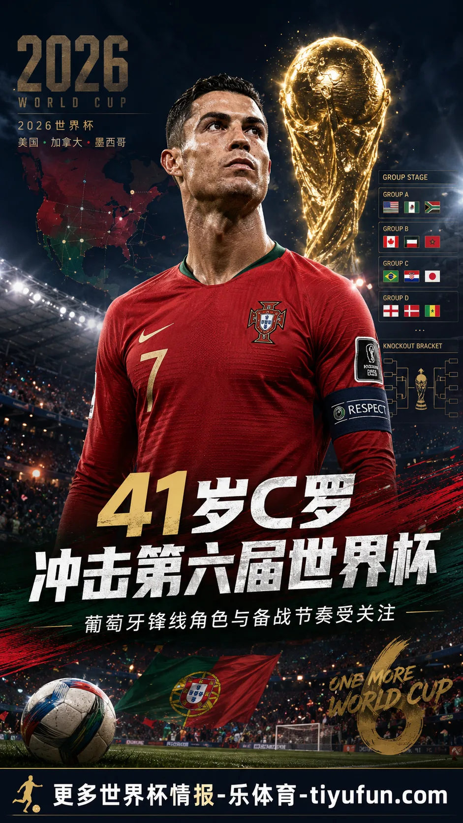 C罗41岁冲击第六届世界杯：葡萄牙锋线角色与备战节奏受关注