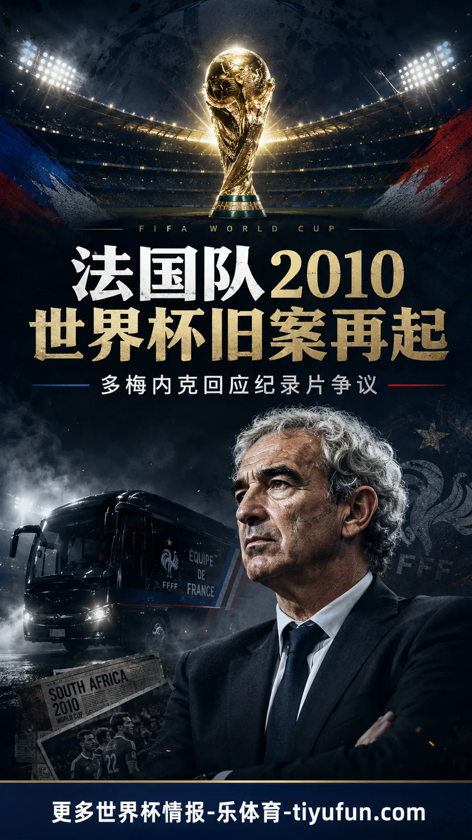 多梅内克回应网飞纪录片争议，法国队2010年世界杯旧案再受关注