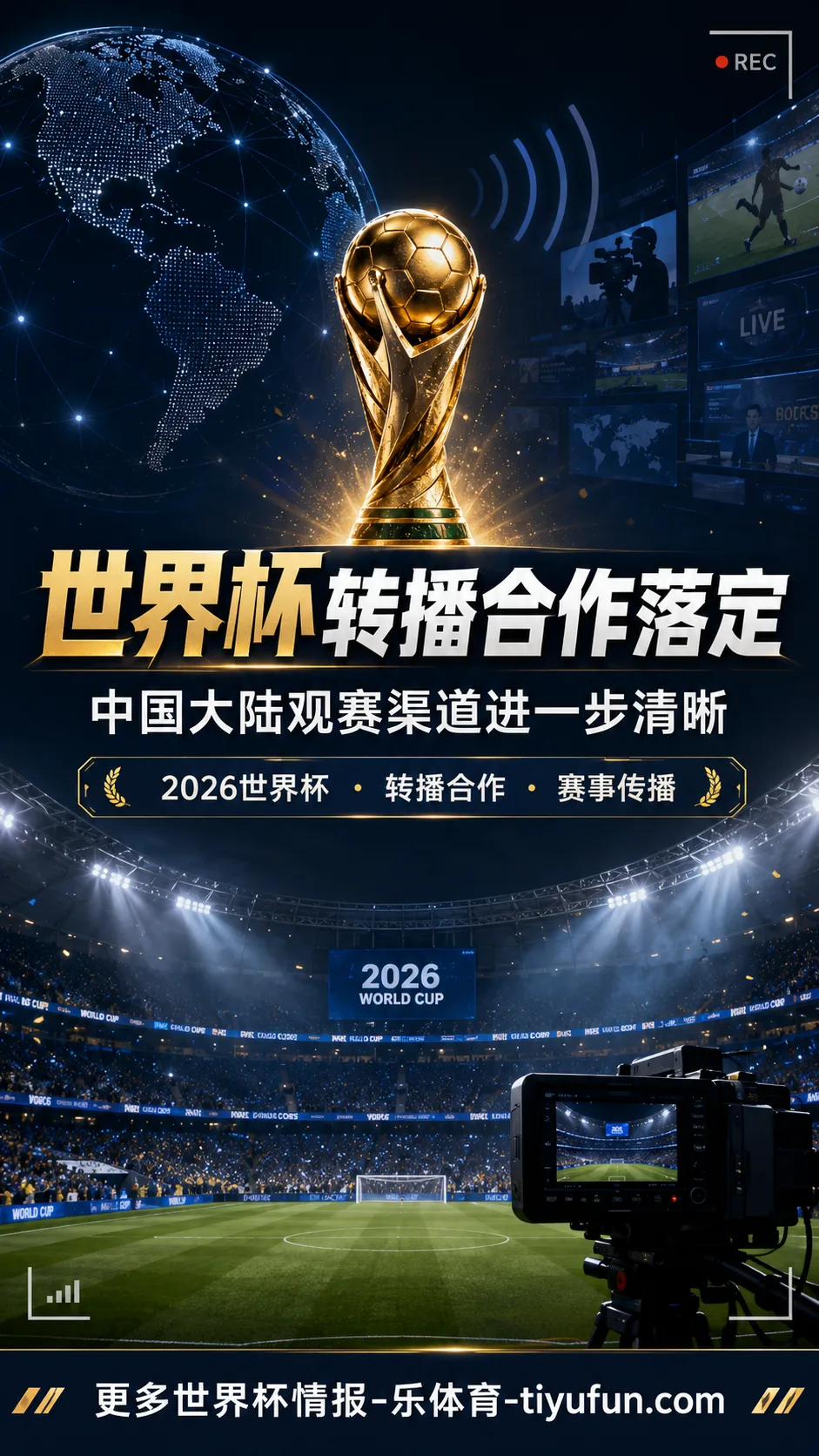 国际足联与总台达成世界杯版权合作，中国大陆球迷观赛渠道进一步清晰