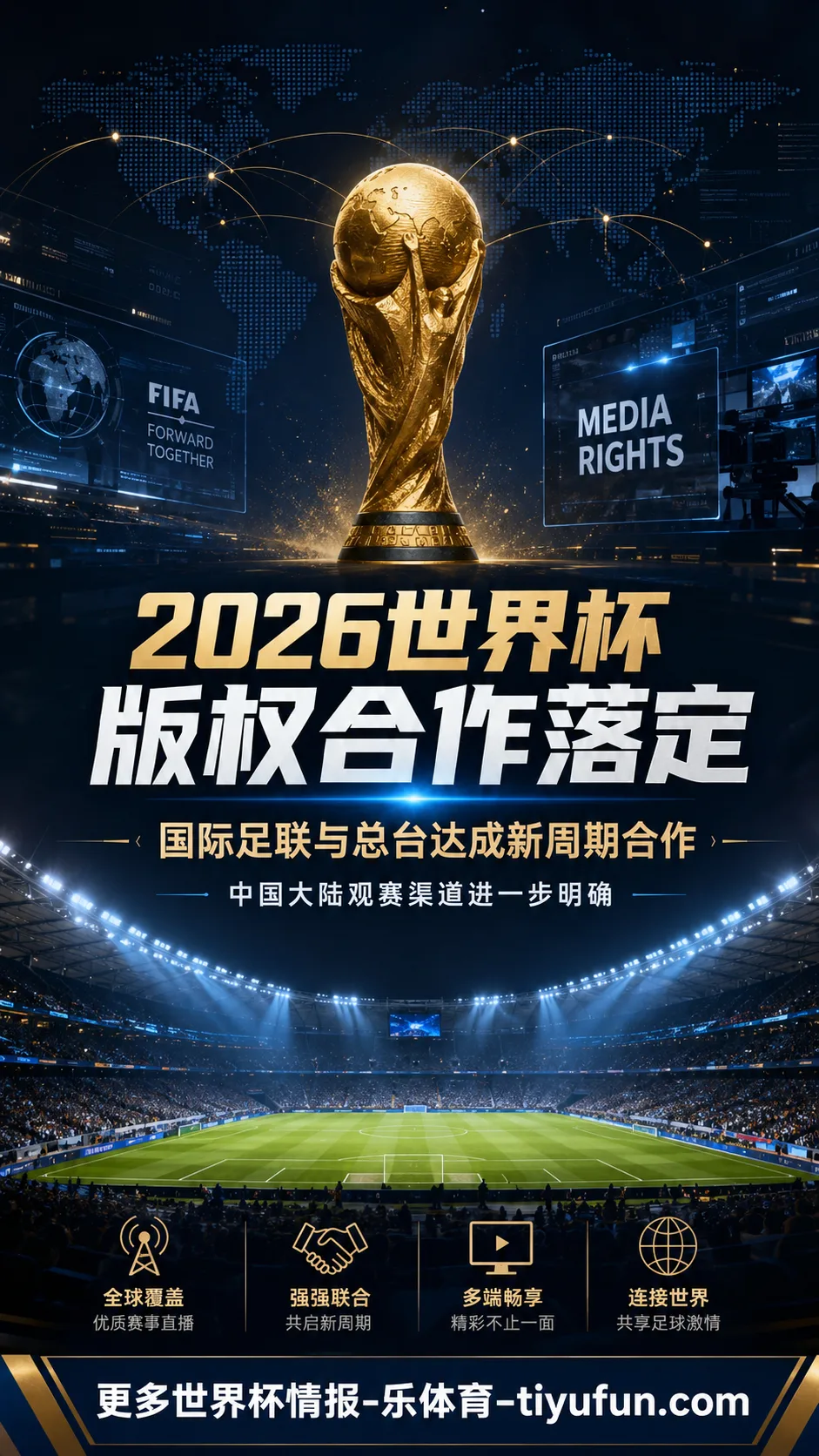国际足联与总台达成新周期合作，2026世界杯中国大陆版权渠道明确