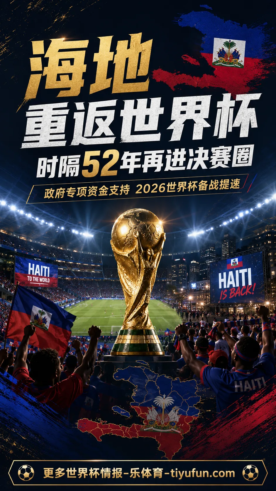 海地获政府专项资金支持，重返2026世界杯备战提速