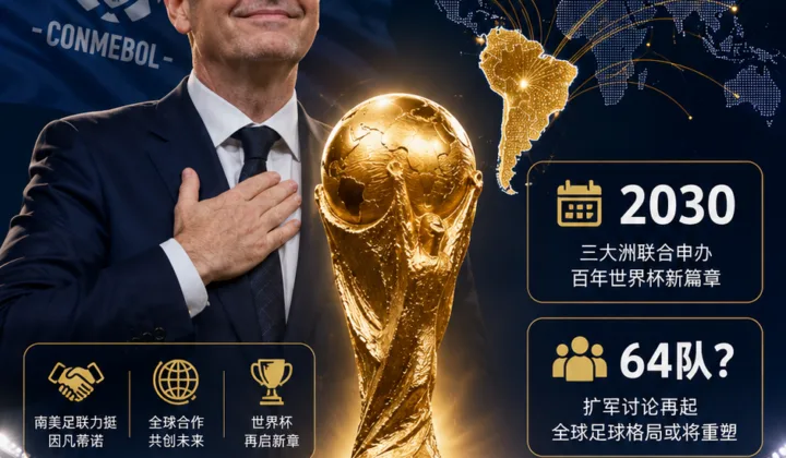南美足联支持因凡蒂诺潜在连任，2030世界杯赛制讨论再受关注