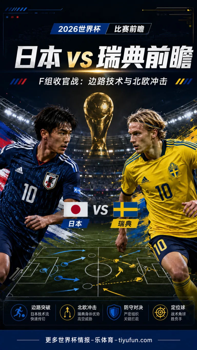 日本 vs 瑞典前瞻：F组收官战里的边路技术与北欧冲击