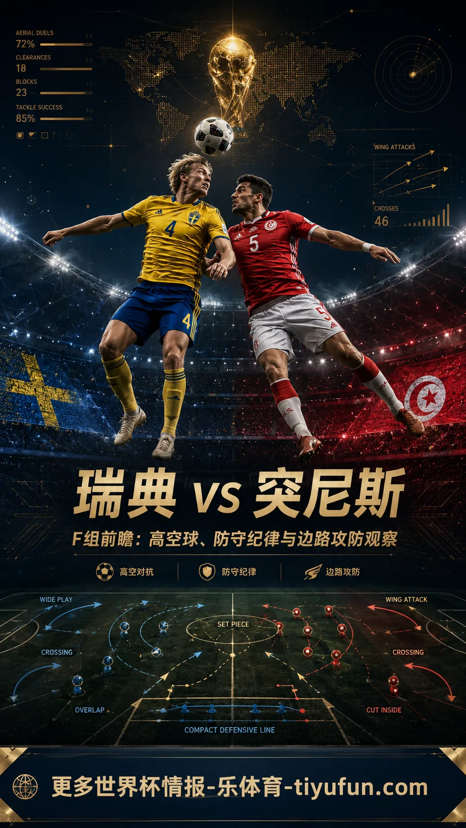 瑞典vs突尼斯前瞻：高空球冲击与防守纪律的首轮拉扯