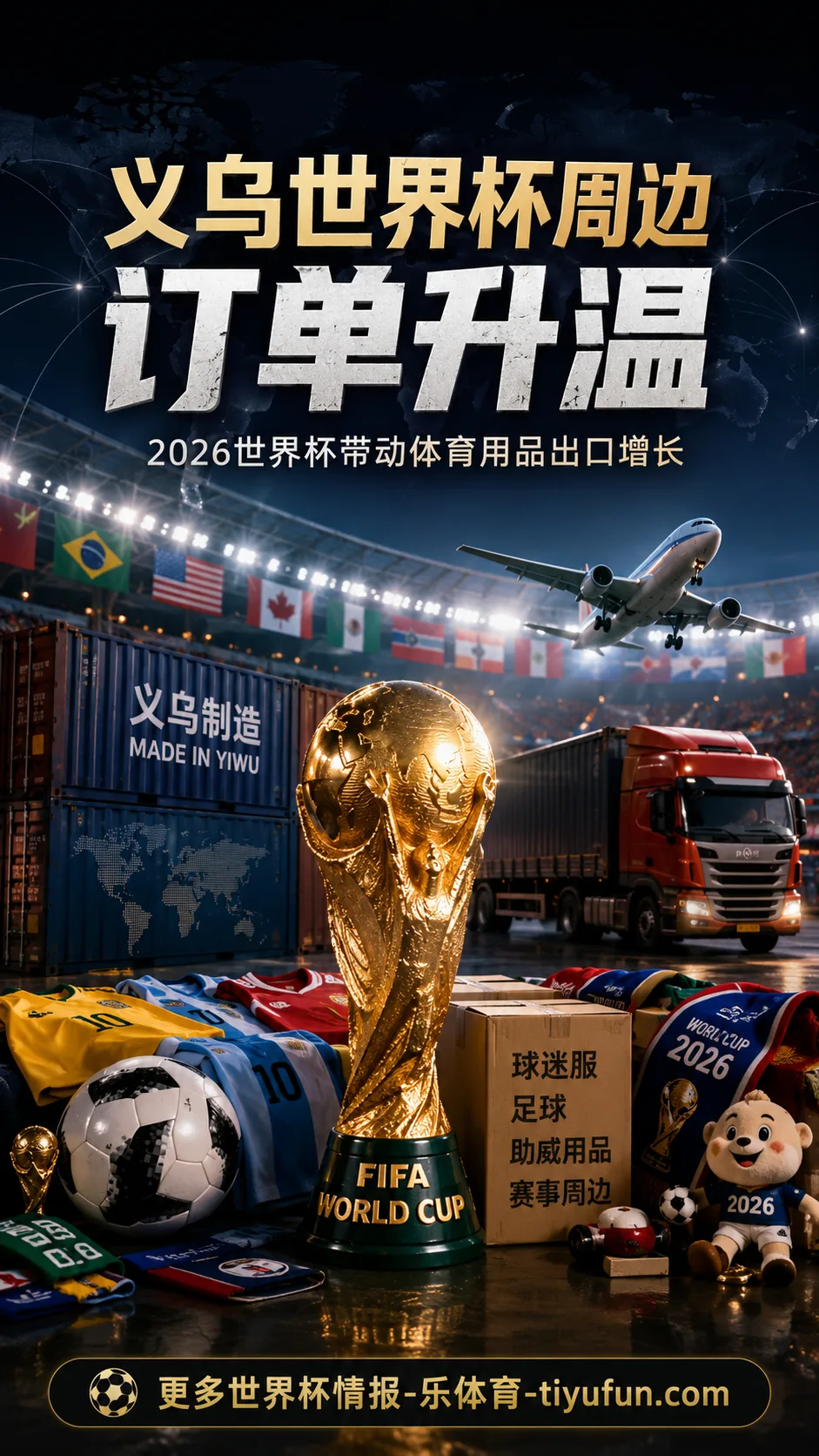 义乌世界杯周边订单升温，2026世界杯带动体育用品出口增长
