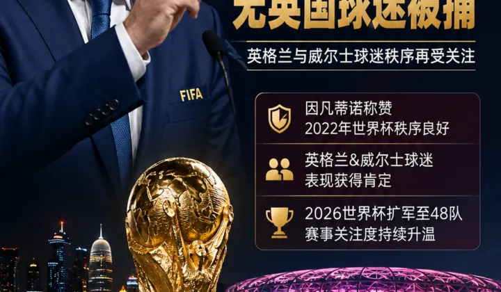 因凡蒂诺称2022世界杯无英国球迷被捕，英格兰与威尔士球迷秩序再受关注