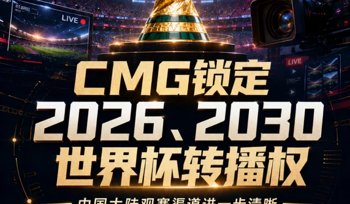中央广播电视总台获得2026与2030世界杯中国大陆转播权