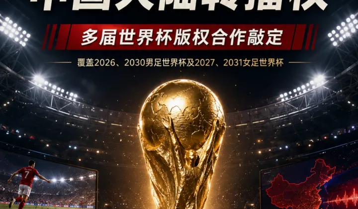 总台成为2026世界杯中国大陆转播方，多届世界杯版权合作敲定