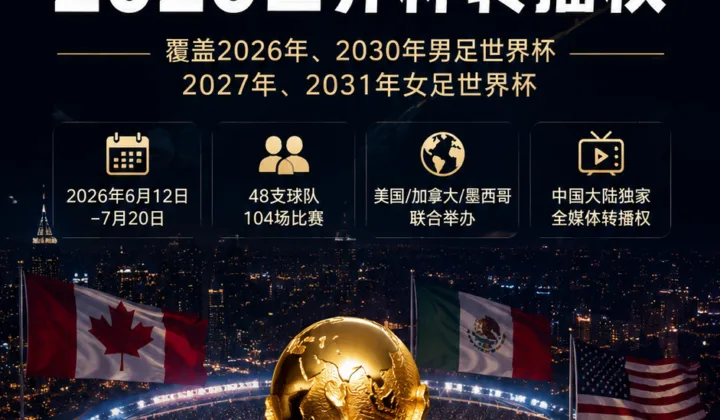 总台与国际足联达成新周期版权合作，2026世界杯大陆转播安排明确