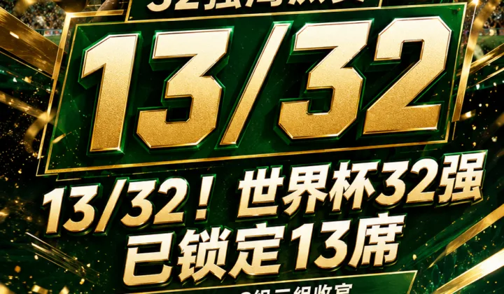 13/32！2026世界杯32强淘汰赛已锁定13席，巴西摩洛哥南非确认晋级