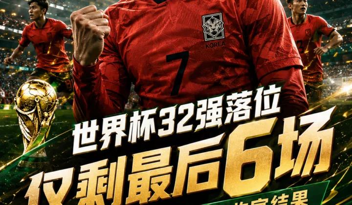 2026世界杯32强落位进入最后6场：韩国队等待J/K/L组三组结果