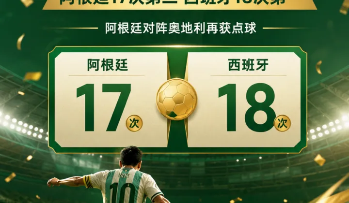 2026世界杯阿根廷再获点球，历史获点17次仅次西班牙