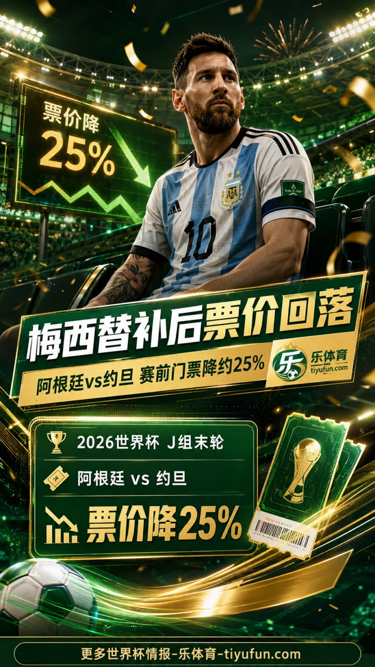 2026世界杯阿根廷vs约旦票价回落：梅西替补后据称下跌约25%