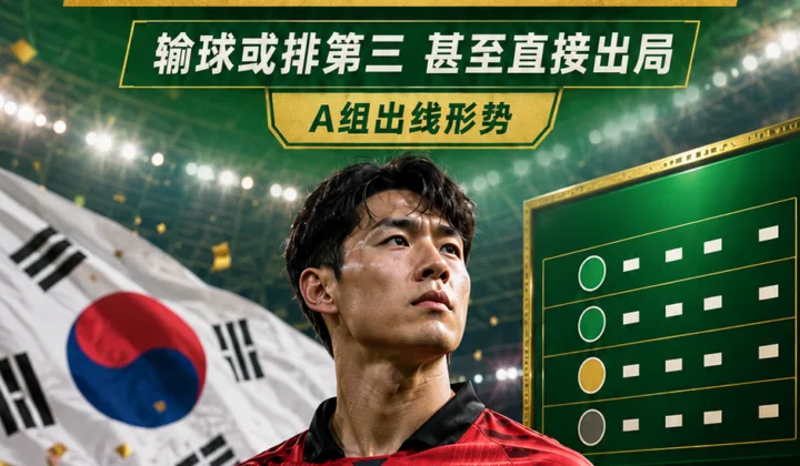 2026世界杯A组出线形势：韩国末轮不败即晋级，打平锁定小组第二