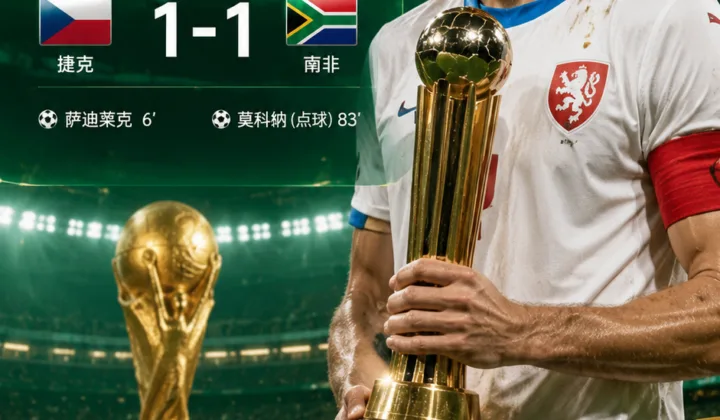 2026世界杯A组：克雷伊奇当选捷克1-1南非全场最佳球员