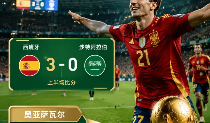 2026世界杯：奥亚萨瓦尔双响追平莫伦特斯，27球升至西班牙队史并列第7