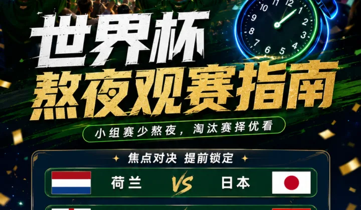 2026世界杯熬夜观赛指南：小组赛少熬夜，淘汰赛择优看