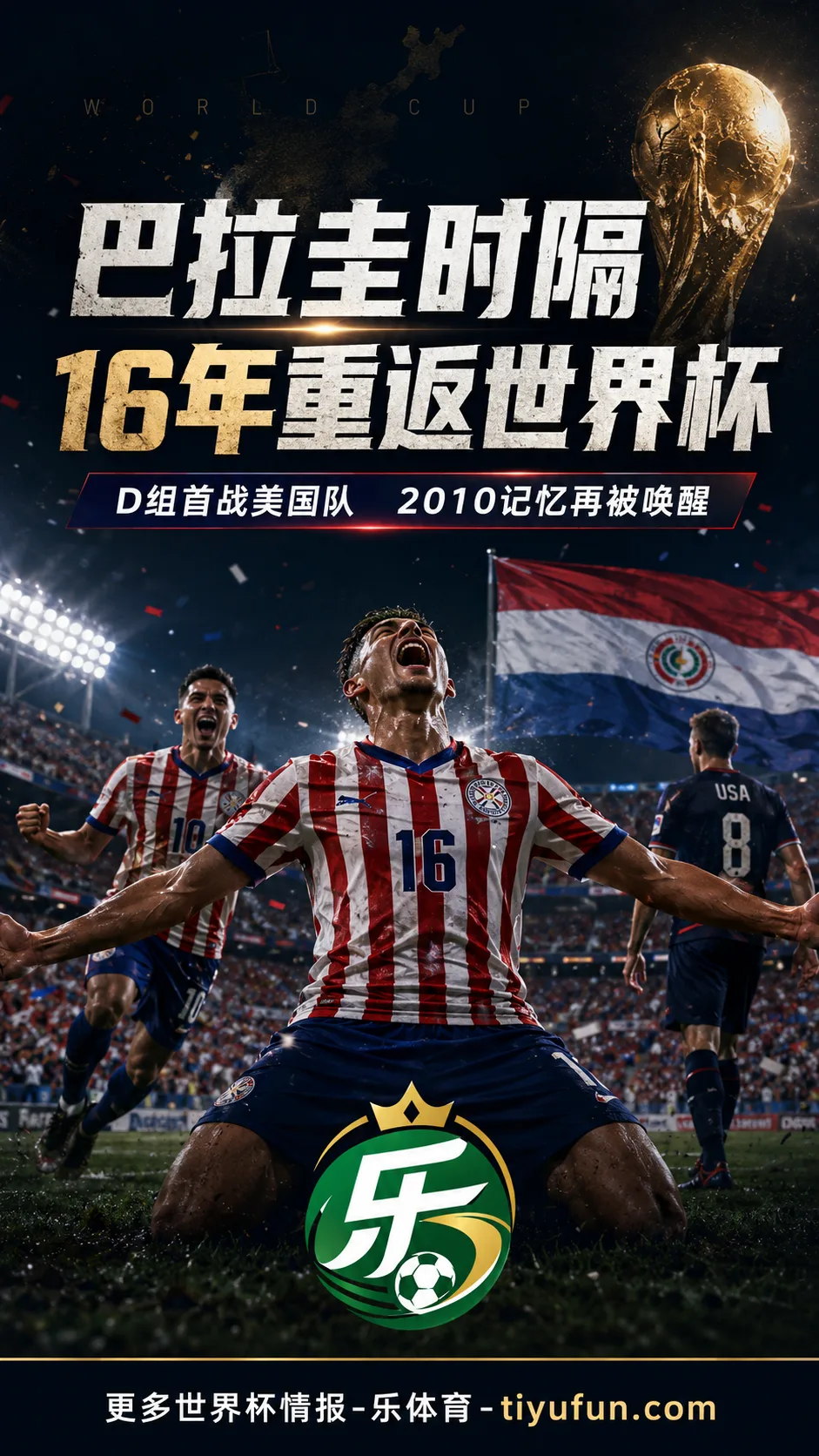 2026世界杯巴拉圭时隔16年回归：首战美国队，2010记忆再被唤醒