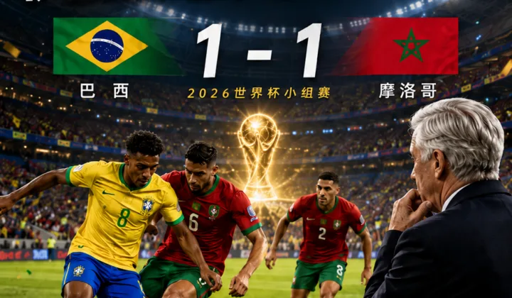 2026世界杯巴西1-1摩洛哥：费利佩·梅洛质疑安切洛蒂首发，伊巴涅斯右后卫安排引争议