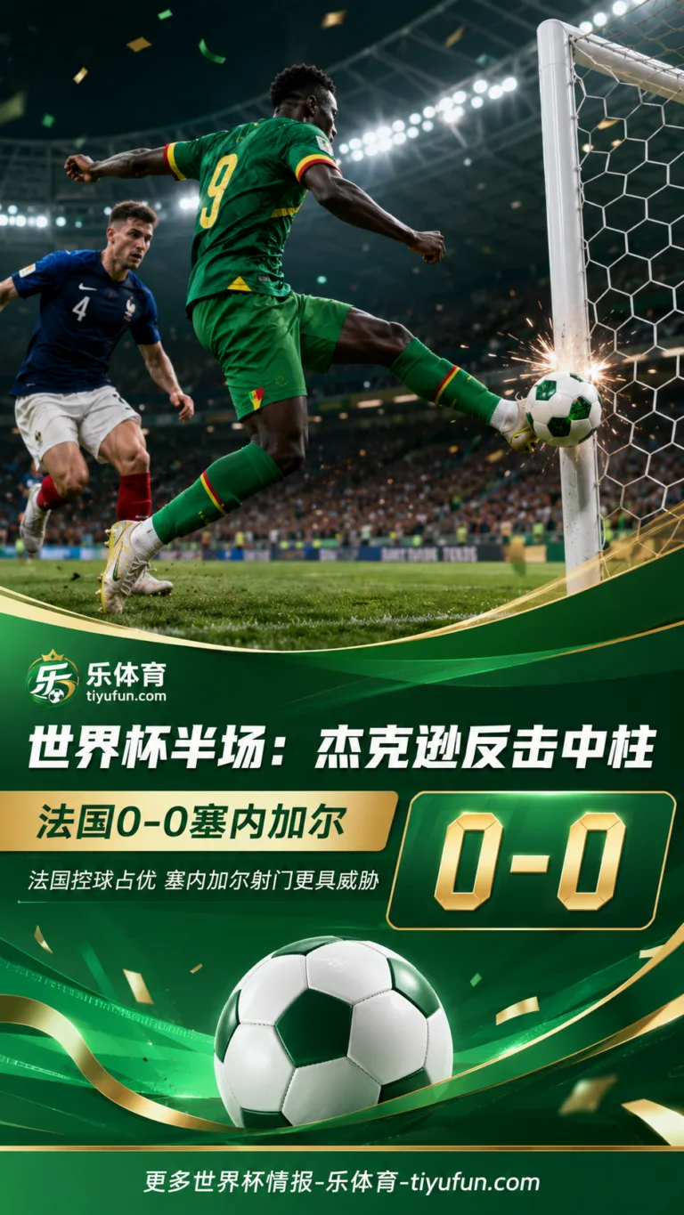2026世界杯半场：杰克逊反击中柱，法国队0-0塞内加尔