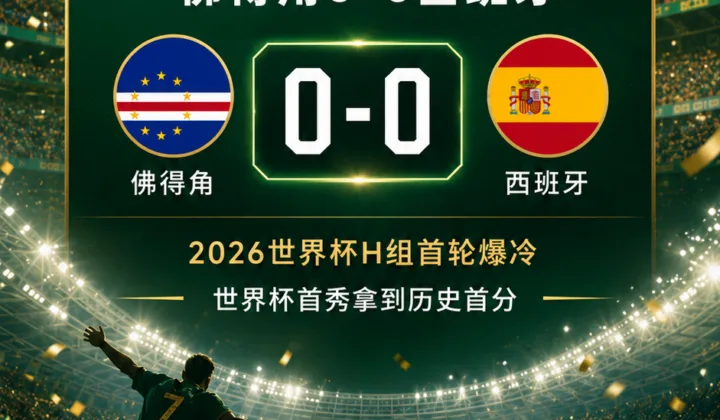 2026世界杯爆冷：佛得角0-0逼平西班牙队，中国援建国家体育场引热议