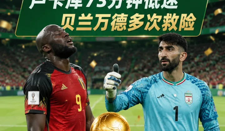 2026世界杯比利时0-0伊朗：卢卡库73分钟低迷，贝兰万德多次救险