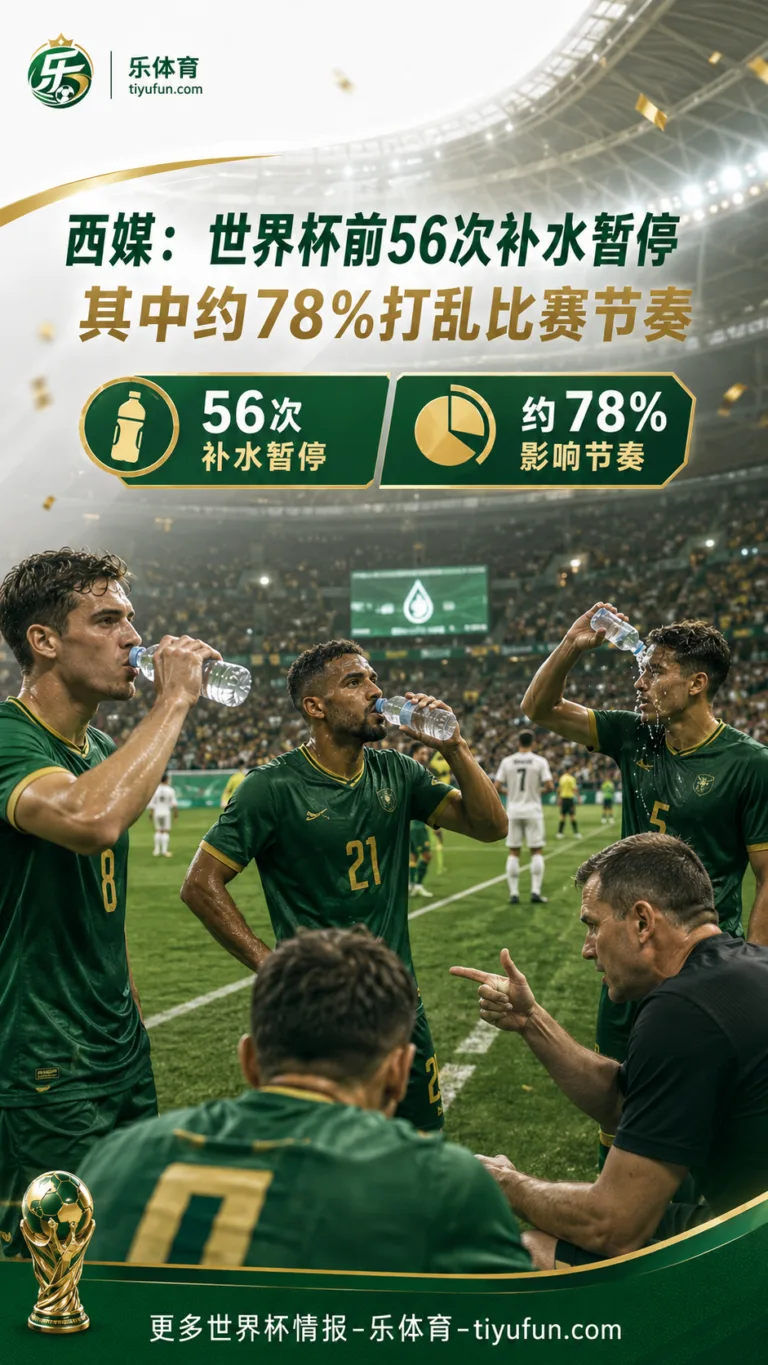 2026世界杯补水暂停引争议：西媒称前56次暂停约78%打乱比赛节奏