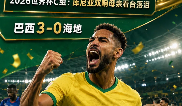 2026世界杯C组：库尼亚双响母亲看台落泪，巴西3-0海地升至榜首