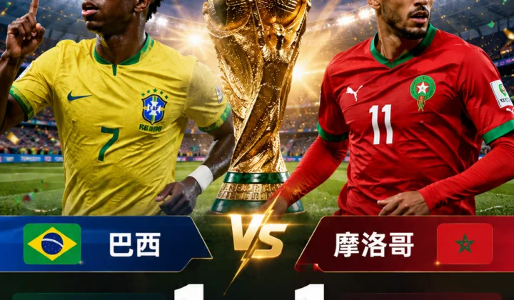 2026世界杯C组战报：维尼修斯破门救主，巴西队1-1战平摩洛哥队