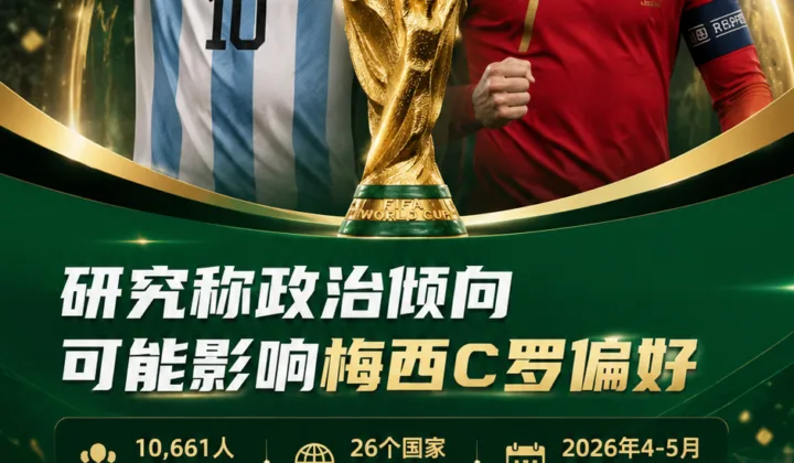 2026世界杯场外话题：国外研究称自由派更偏梅西，保守派更偏C罗