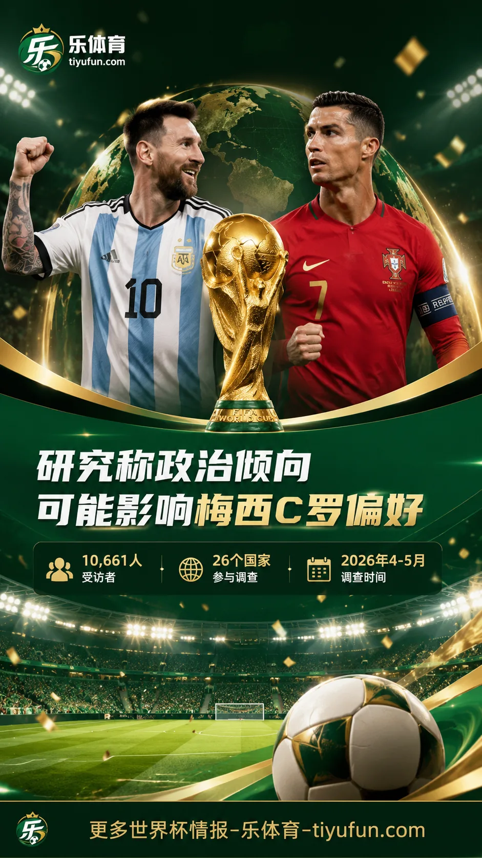 2026世界杯场外话题：国外研究称自由派更偏梅西，保守派更偏C罗