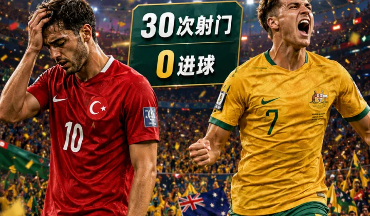 2026世界杯D组：土耳其30次射门0进球，0-2不敌澳大利亚队
