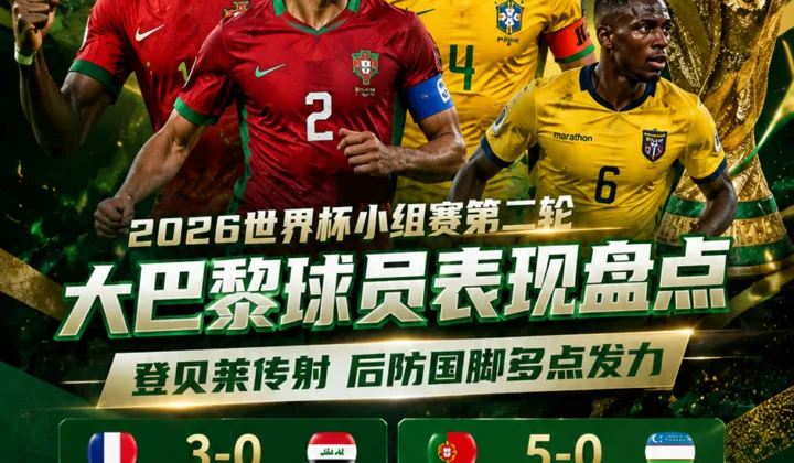2026世界杯大巴黎球员次轮表现：登贝莱传射，后防国脚多点发力