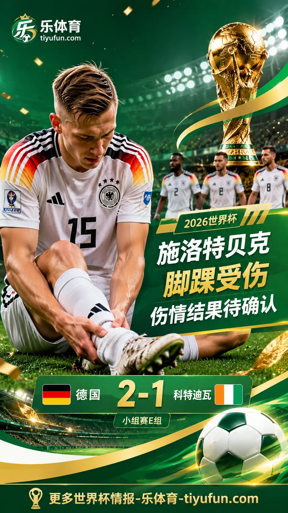 2026世界杯德国队伤病更新：施洛特贝克返回驻地，脚踝检查结果待确认