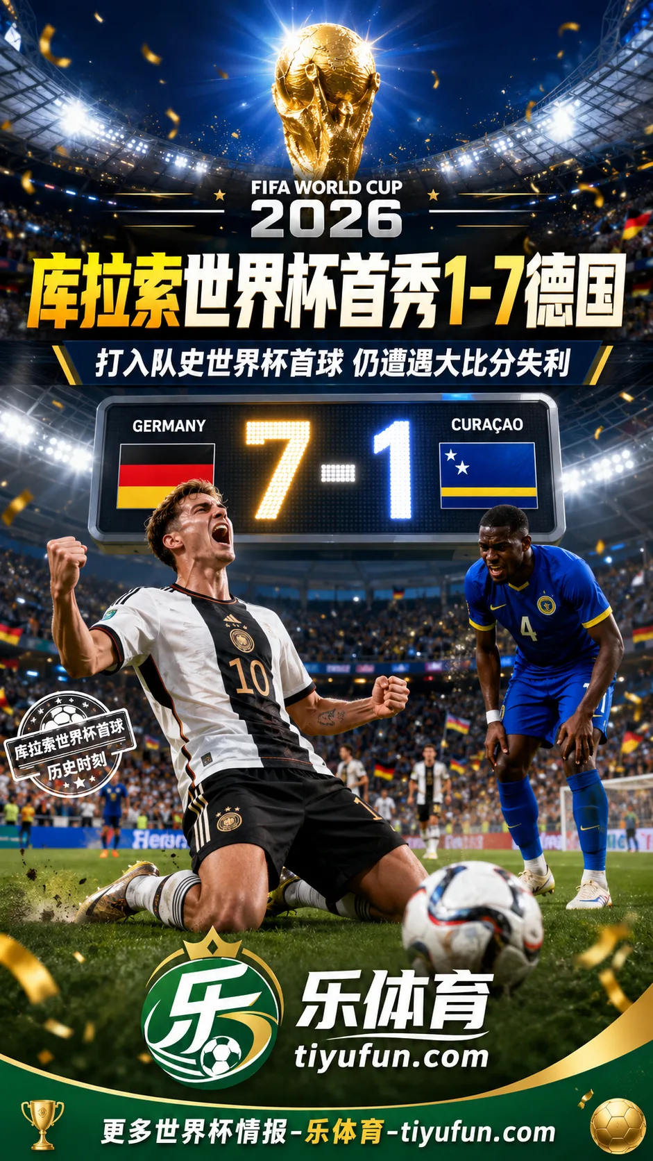 2026世界杯E组德国7-1库拉索：新军首秀收获首球，也留下沉重纪录