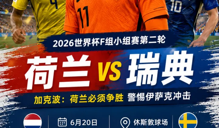 2026世界杯F组荷兰队备战瑞典：加克波称小组赛次战必须争胜