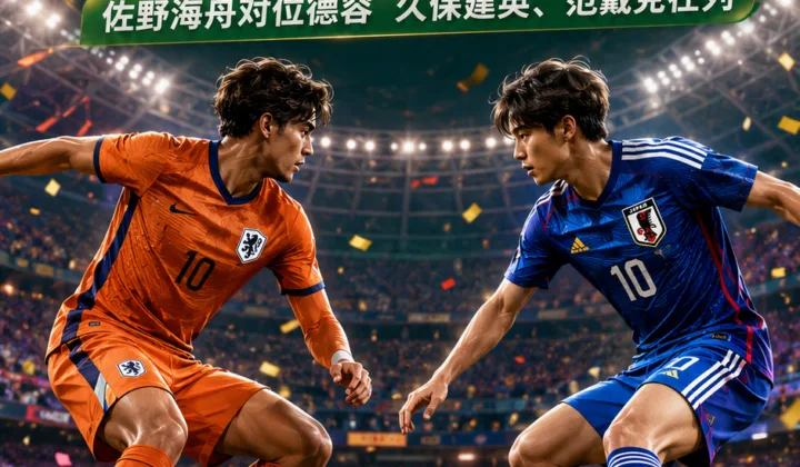 2026世界杯F组荷兰vs日本首发：佐野海舟对位德容，久保建英冲击范戴克防线