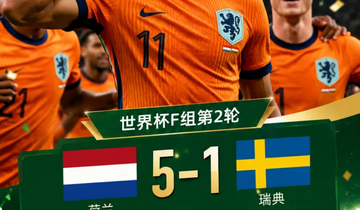 2026世界杯F组：加克波2球1助，荷兰5-1瑞典延续小组赛高效表现